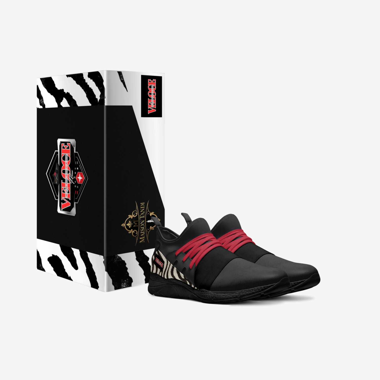 VELOCE Flux custom made in Italy shoes by Tanya Dixon | Box view