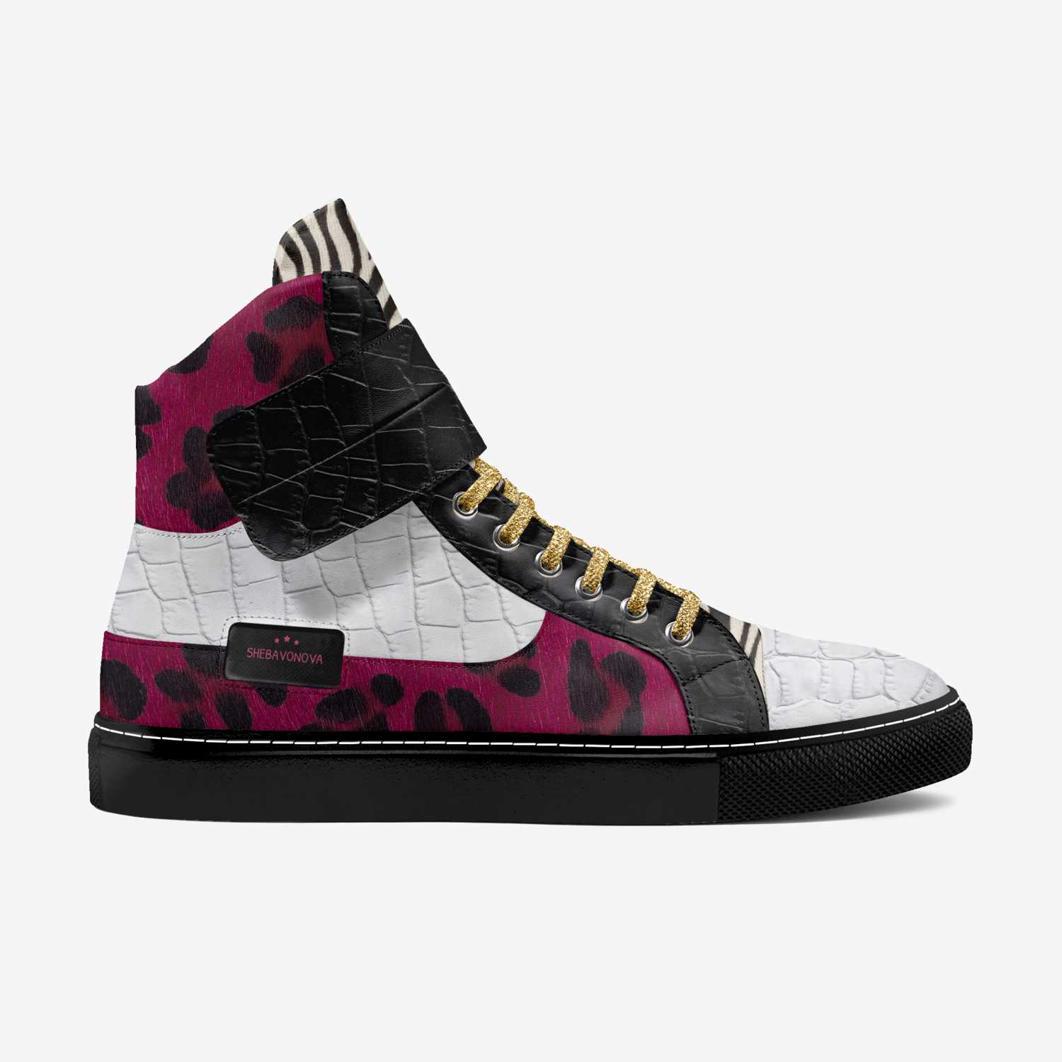 Shebavonova Italian strap high-top