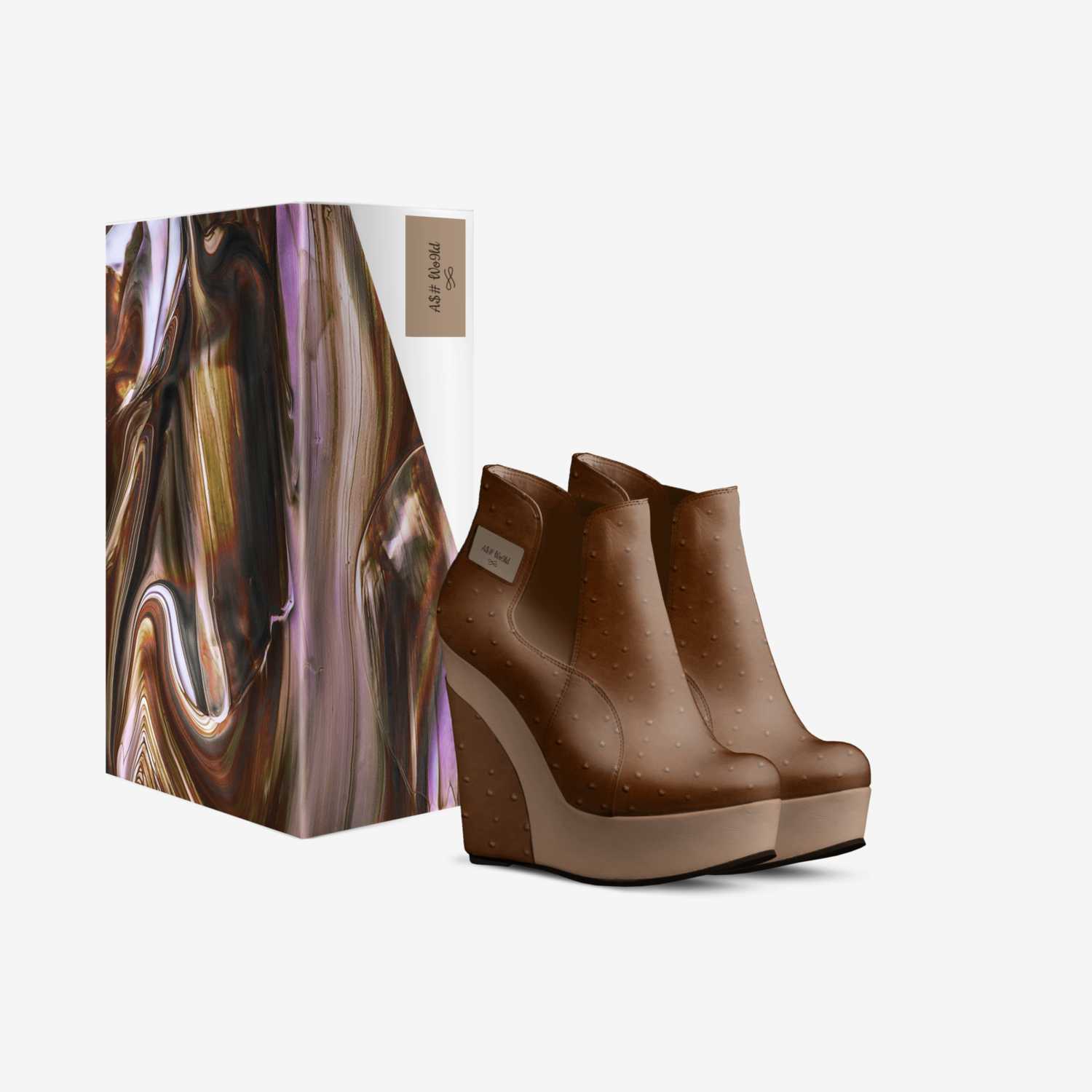 A$# Wo9ld custom made in Italy shoes by Ebony Williams | Box view