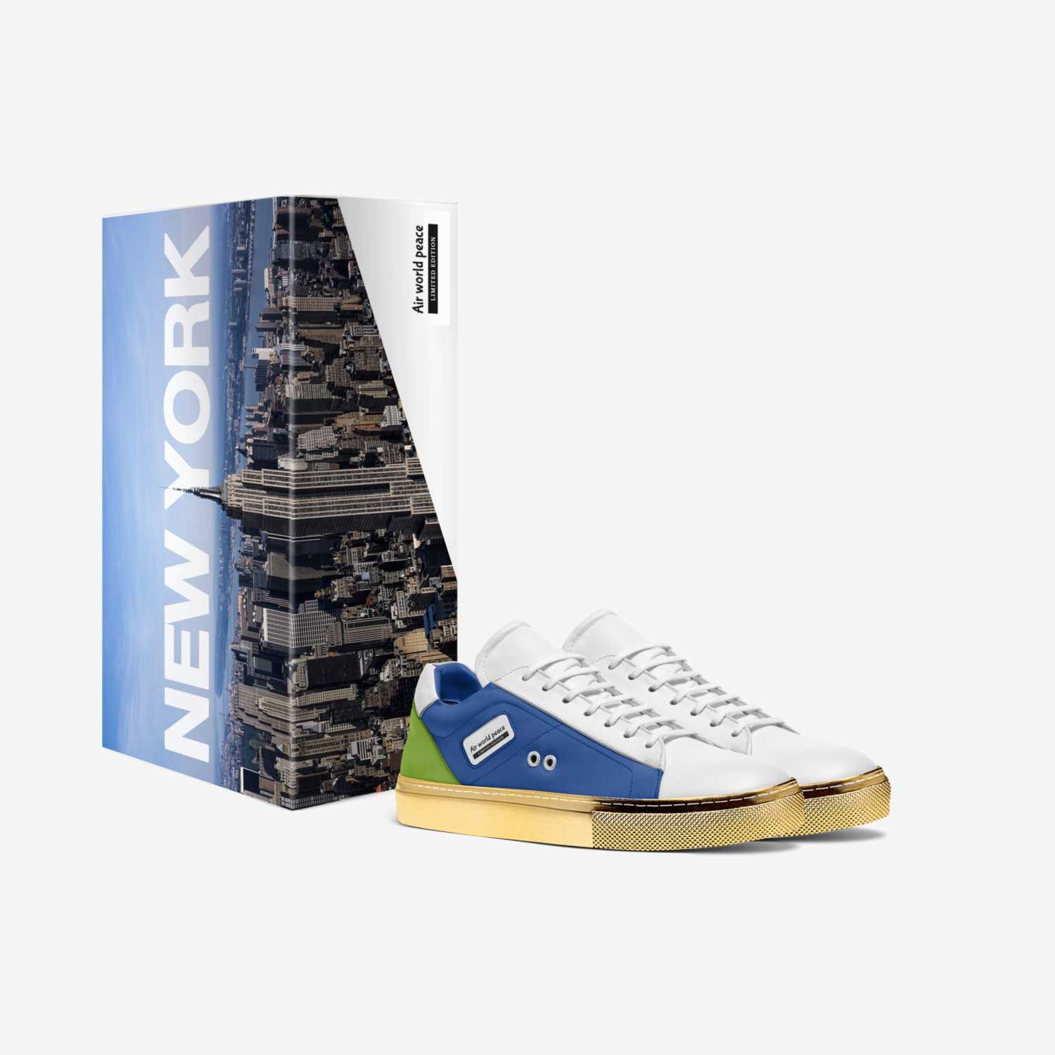 Air world peace  custom made in Italy shoes by Christopher Rich | Box view