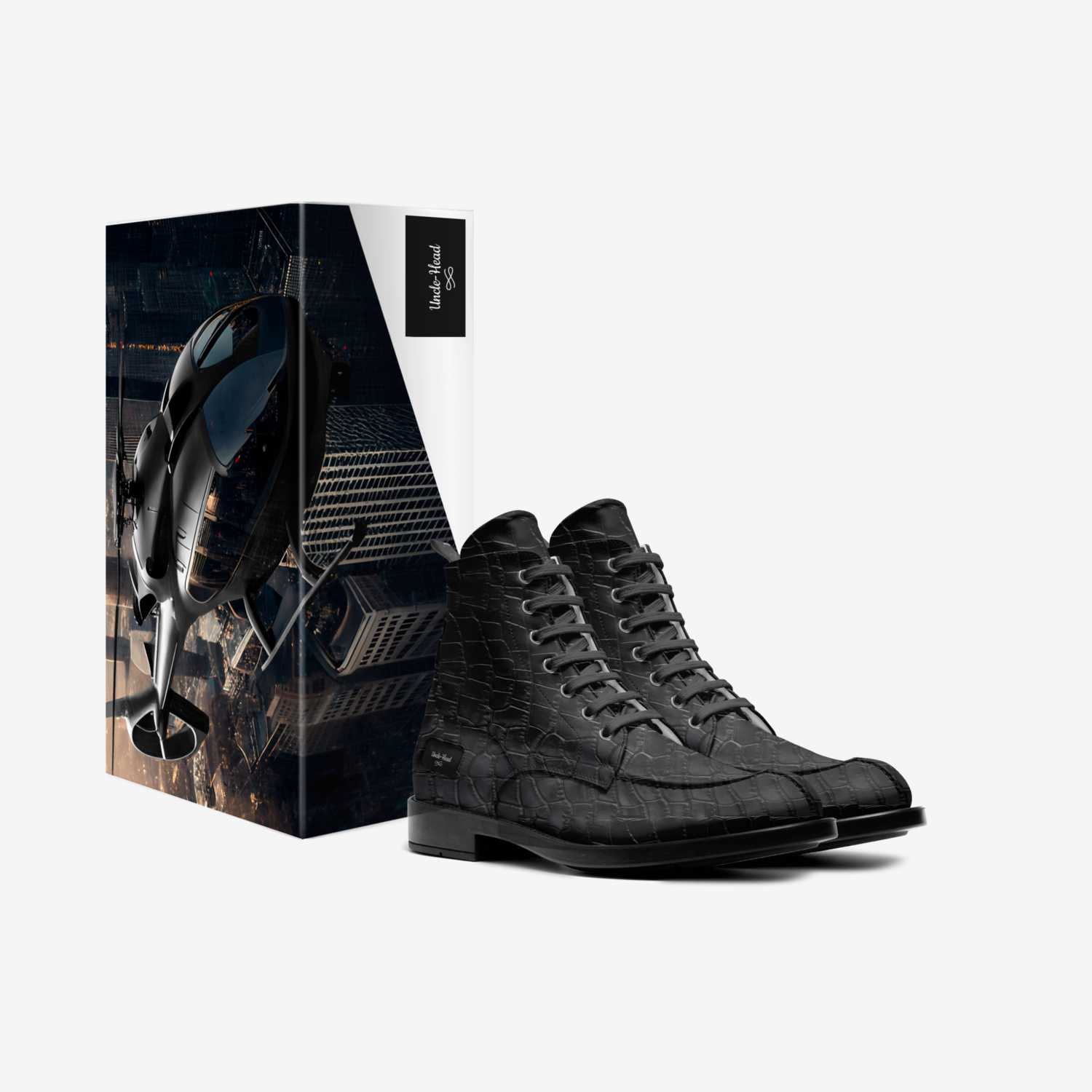 Uncle-Head custom made in Italy shoes by Demico Gardner | Box view