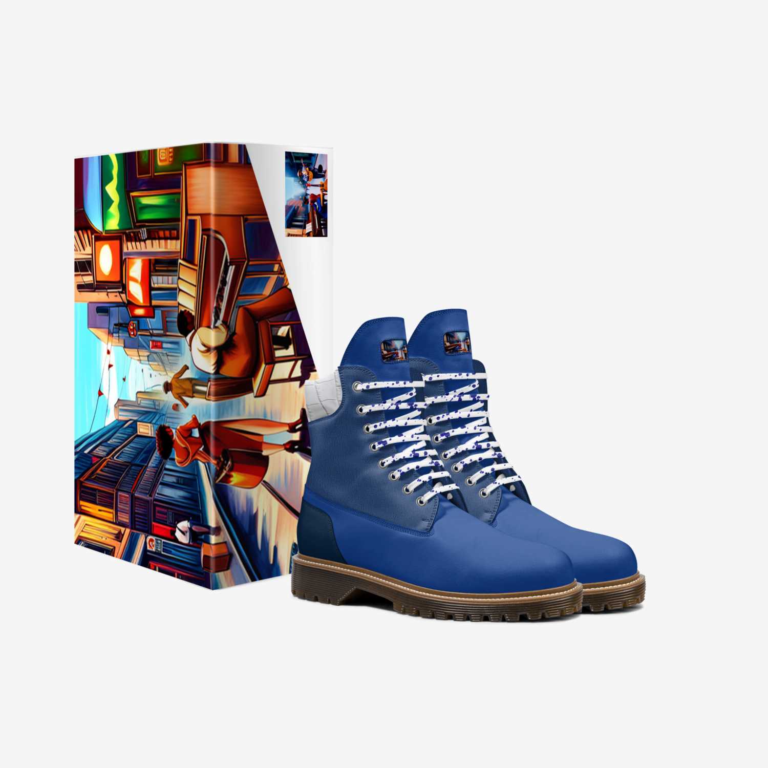 Bluefiness custom made in Italy shoes by Desiree Sims | Box view