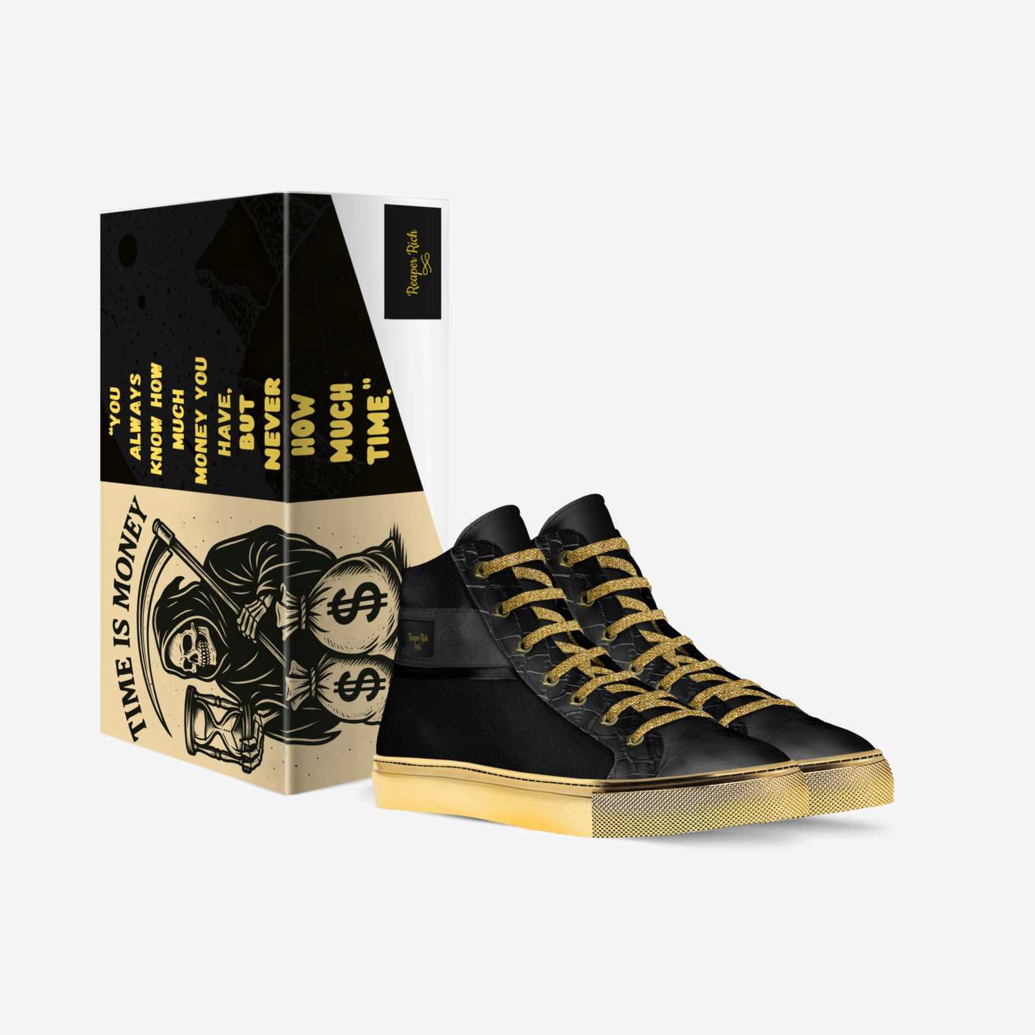 Reaper Rich custom made in Italy shoes by Keith Gustafson | Box view