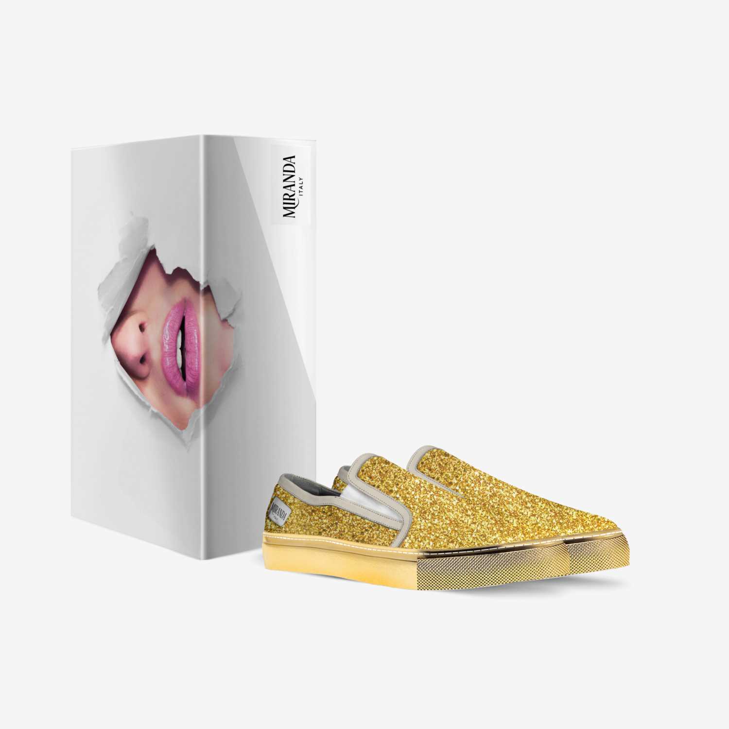 MAGIC GLITTER custom made in Italy shoes by Miranda Martin | Box view