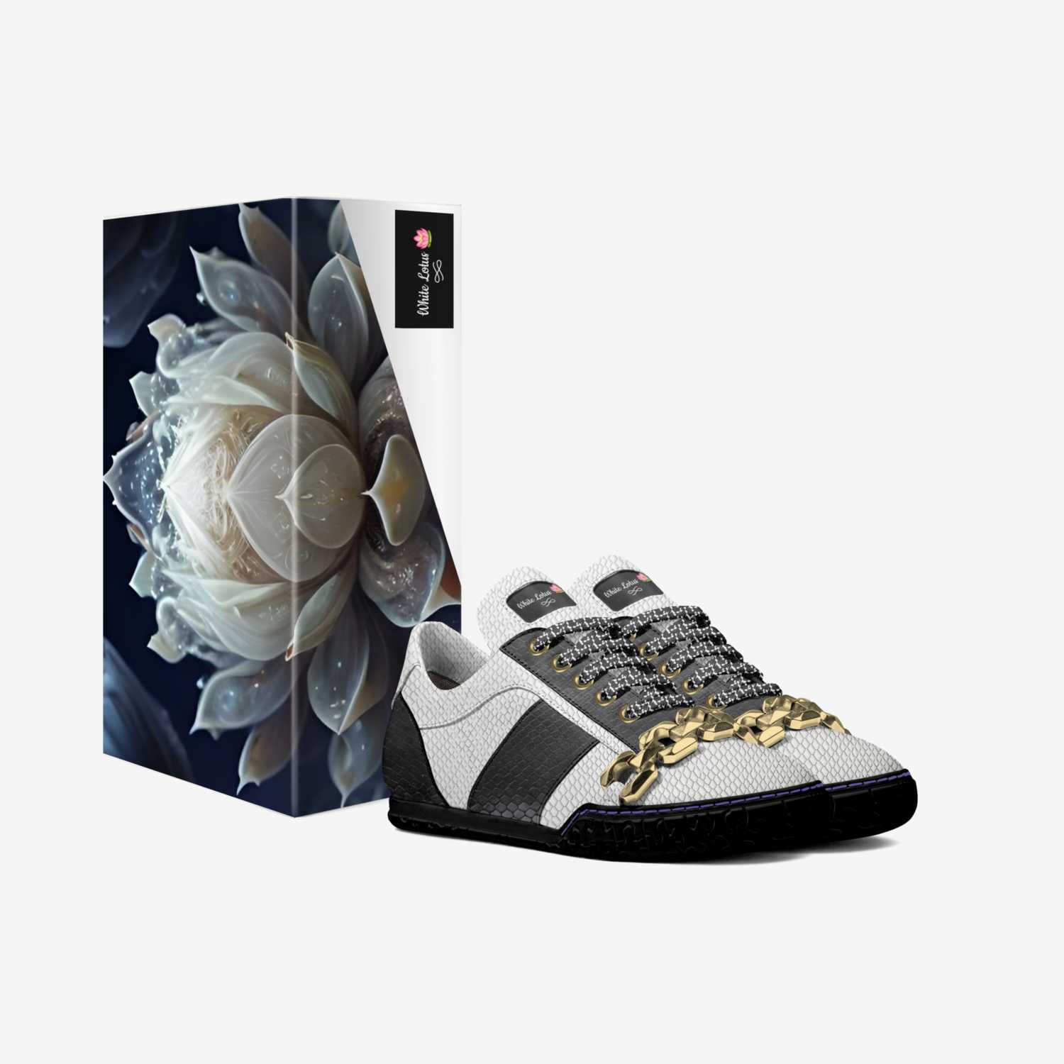 White Lotus 🪷  custom made in Italy shoes by Breggen Trumbull | Box view