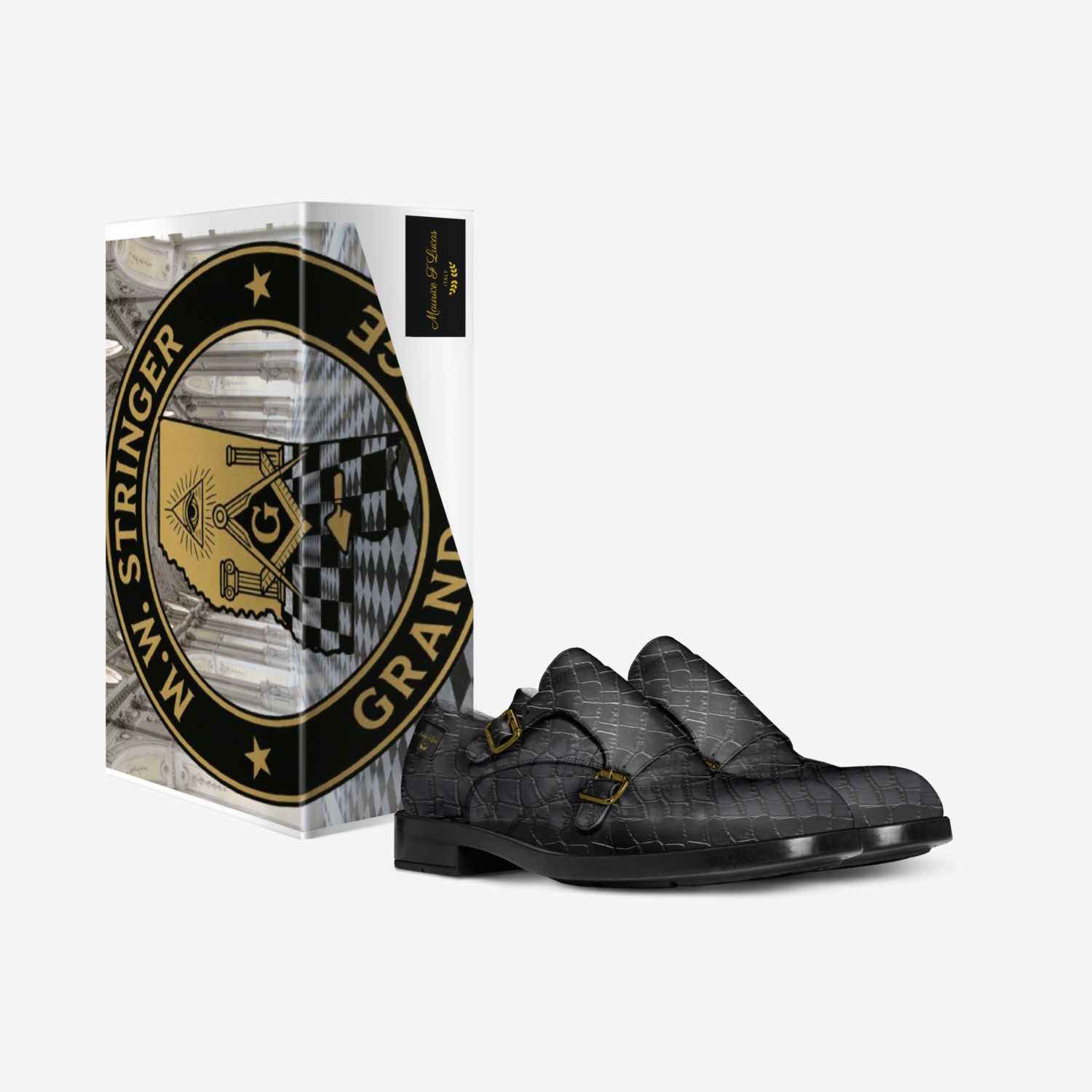 Maurice F Lucas  custom made in Italy shoes by Markyse Holmes | Box view