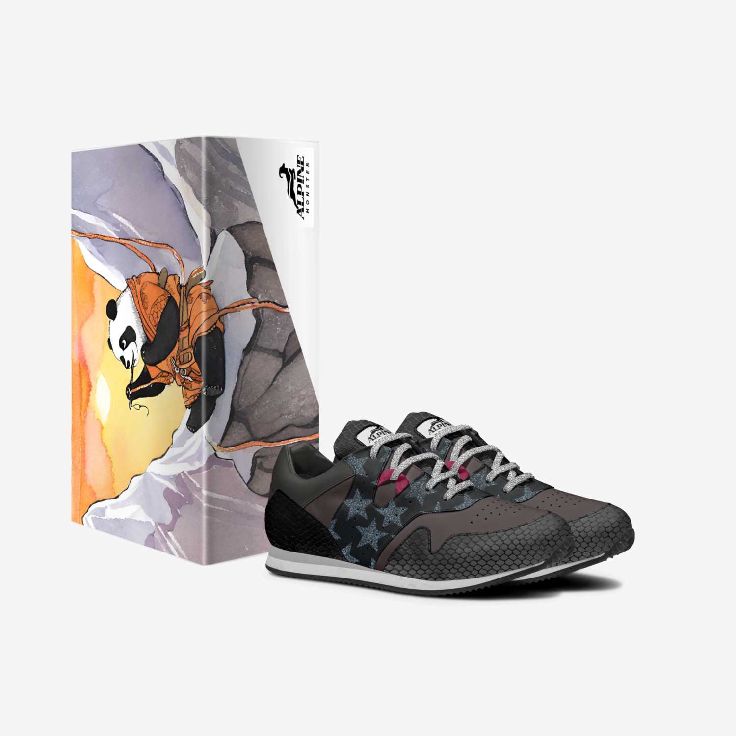 Alpine Monster S1 custom made in Italy shoes by Rollins Ashbury | Box view