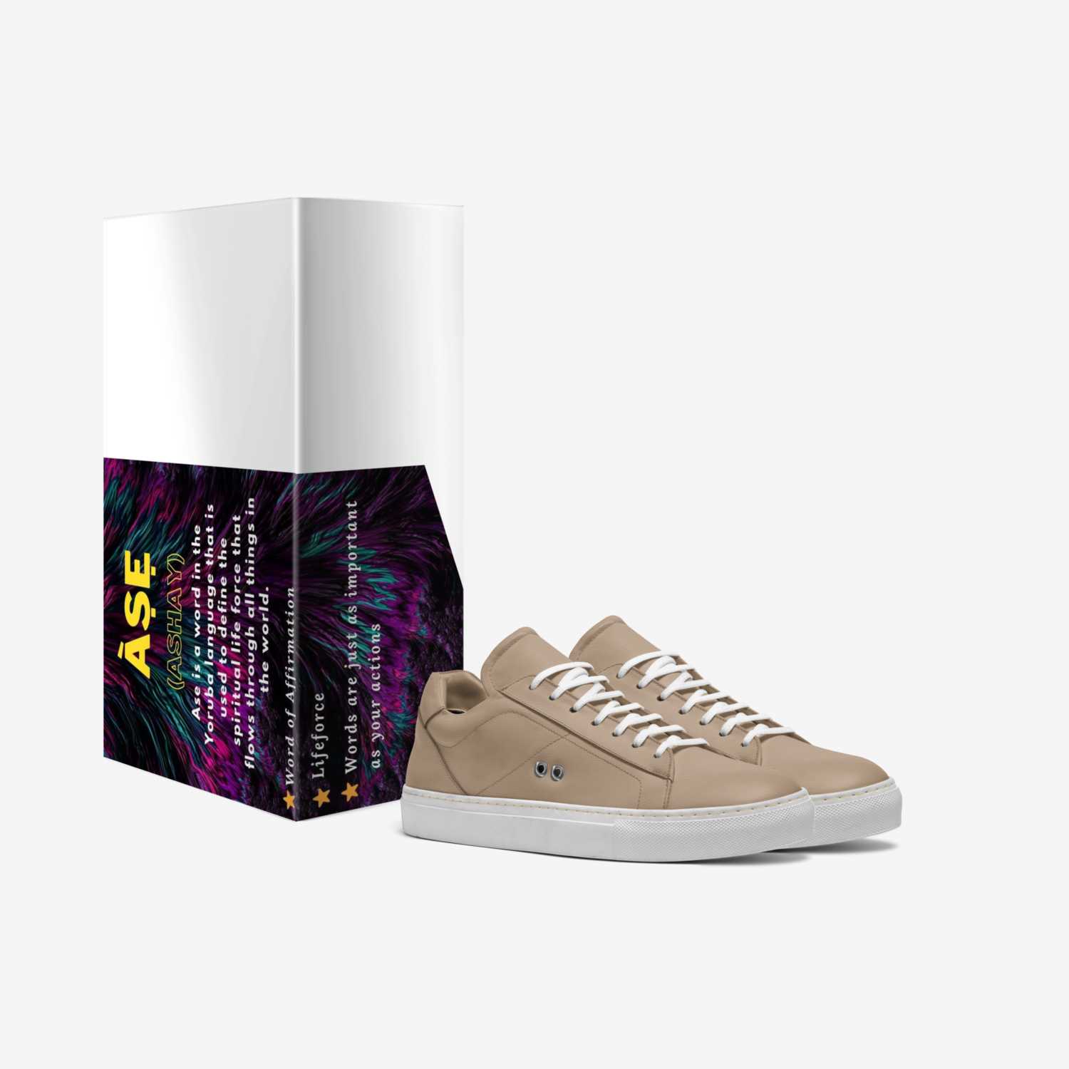 Cappuccino  custom made in Italy shoes by Tim Karim Sr. | Box view