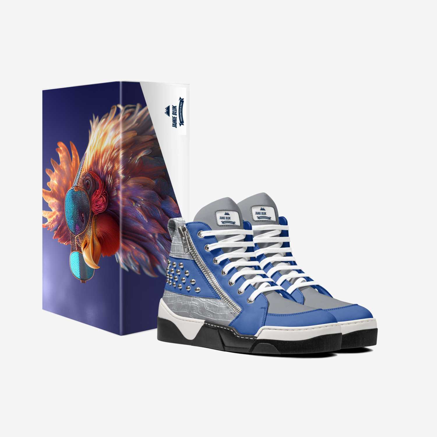 Jamie BLUK custom made in Italy shoes by Jermaine League | Box view