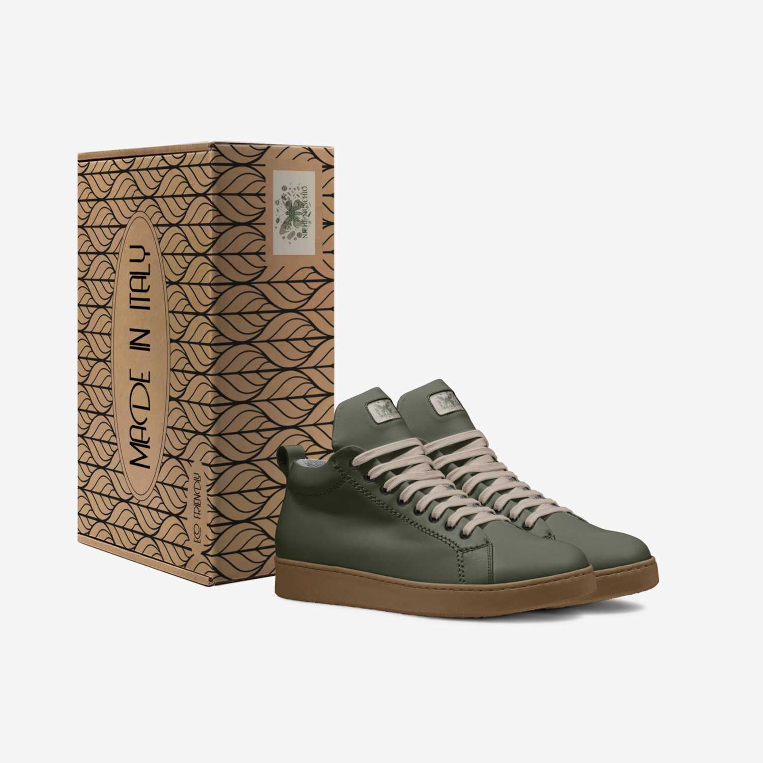 NICHE MUSCHIO custom made in Italy shoes by Vermilion Evocative Art Collection | Box view