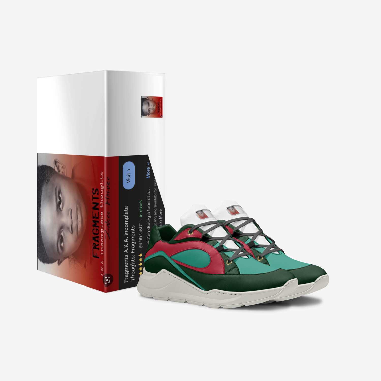 FRAGMENTS  custom made in Italy shoes by Zakee Howze | Box view
