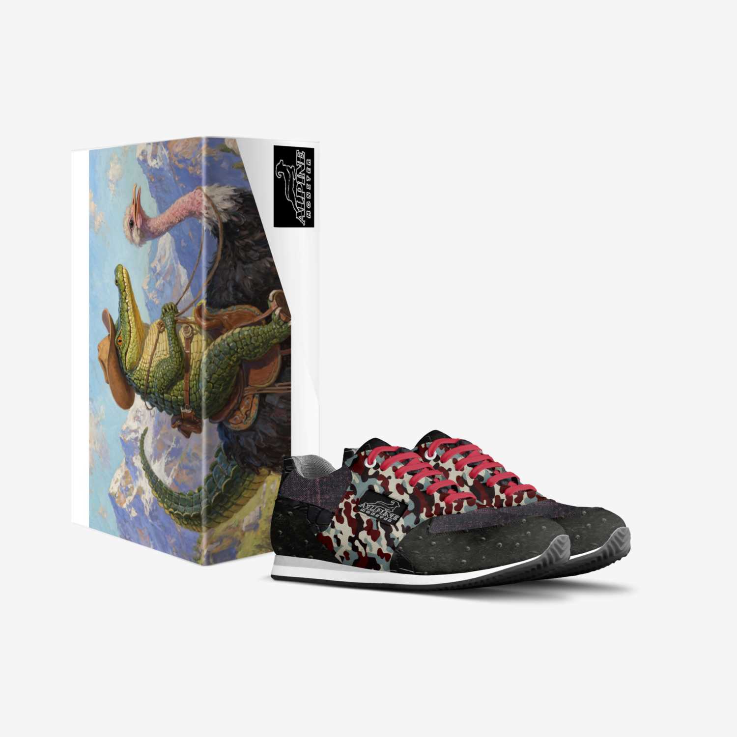Appalachian Gator1 custom made in Italy shoes by Rollins Ashbury | Box view