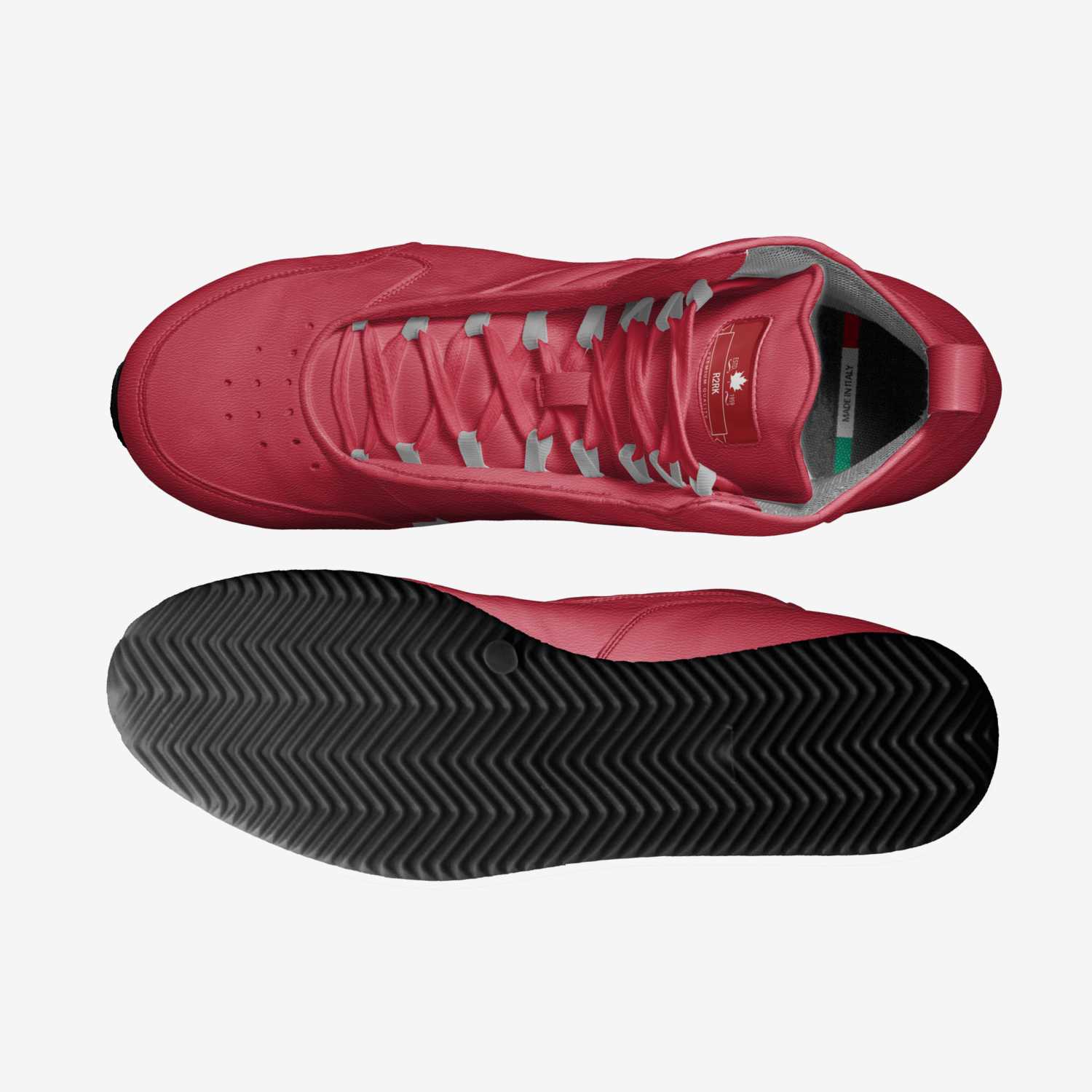 R2RK custom made in Italy shoes by Reel2reel Kustoms | Top view