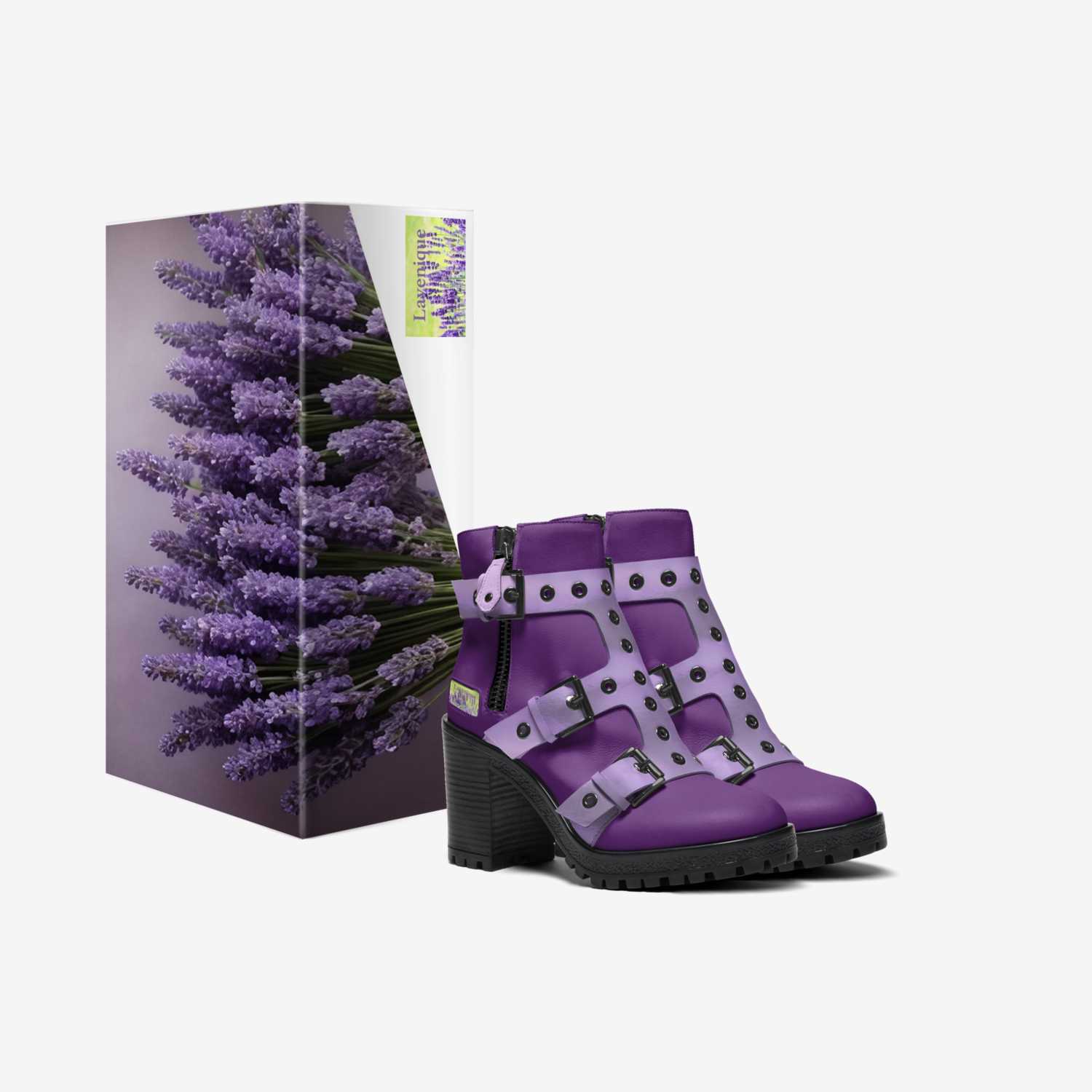 Lavenique custom made in Italy shoes by Desiree Sims | Box view
