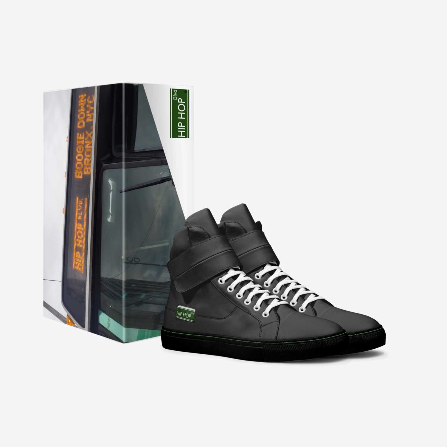 Hip Hop Blvd  custom made in Italy shoes by Al Pizarro | Box view