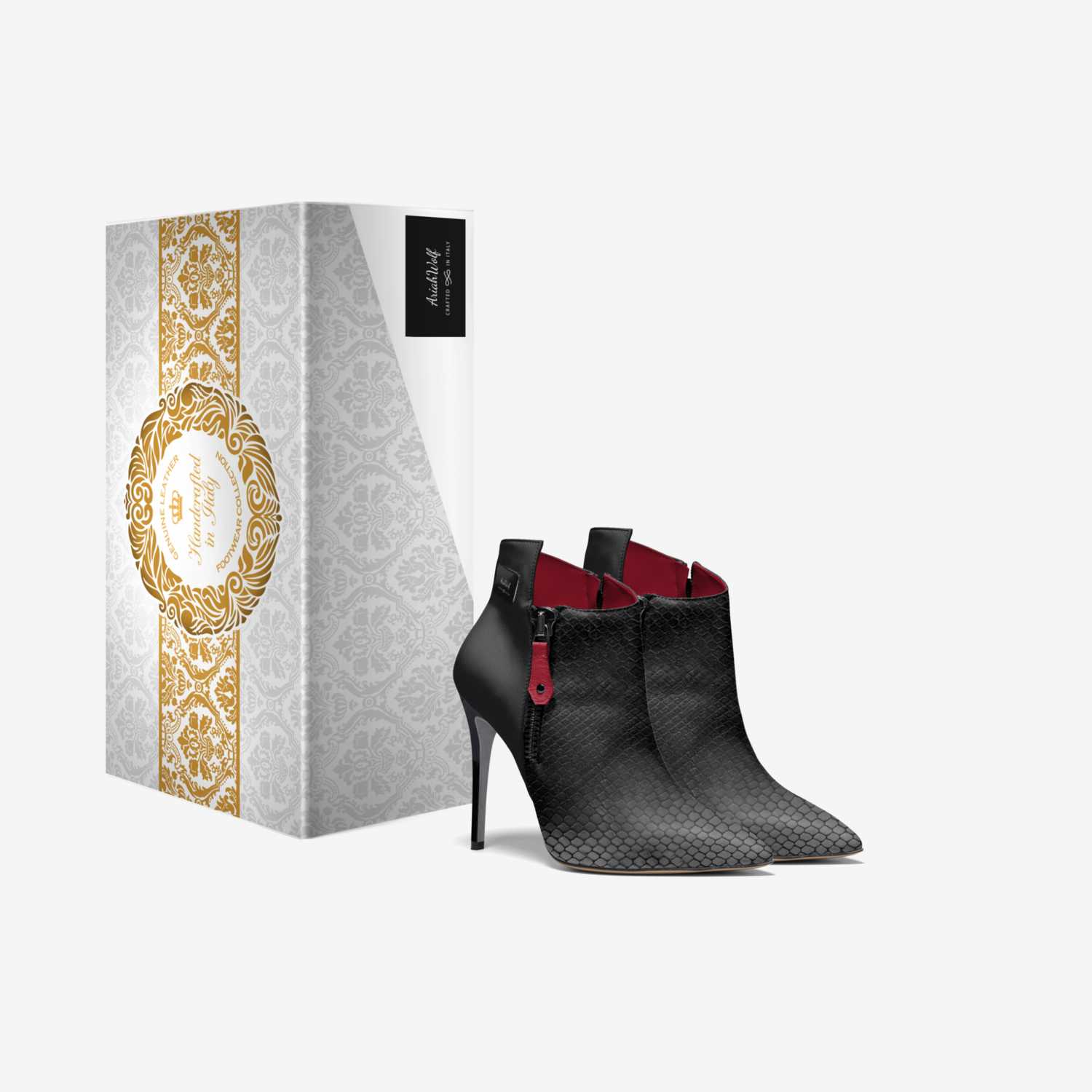 AriahWolf custom made in Italy shoes by Dawn Wason | Box view