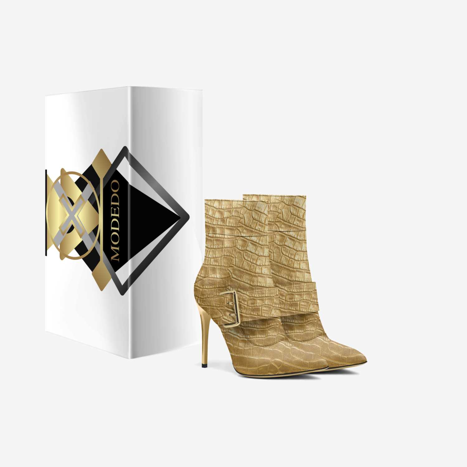 Modedo Luxe Shoe custom made in Italy shoes by Patricia Hurt | Box view