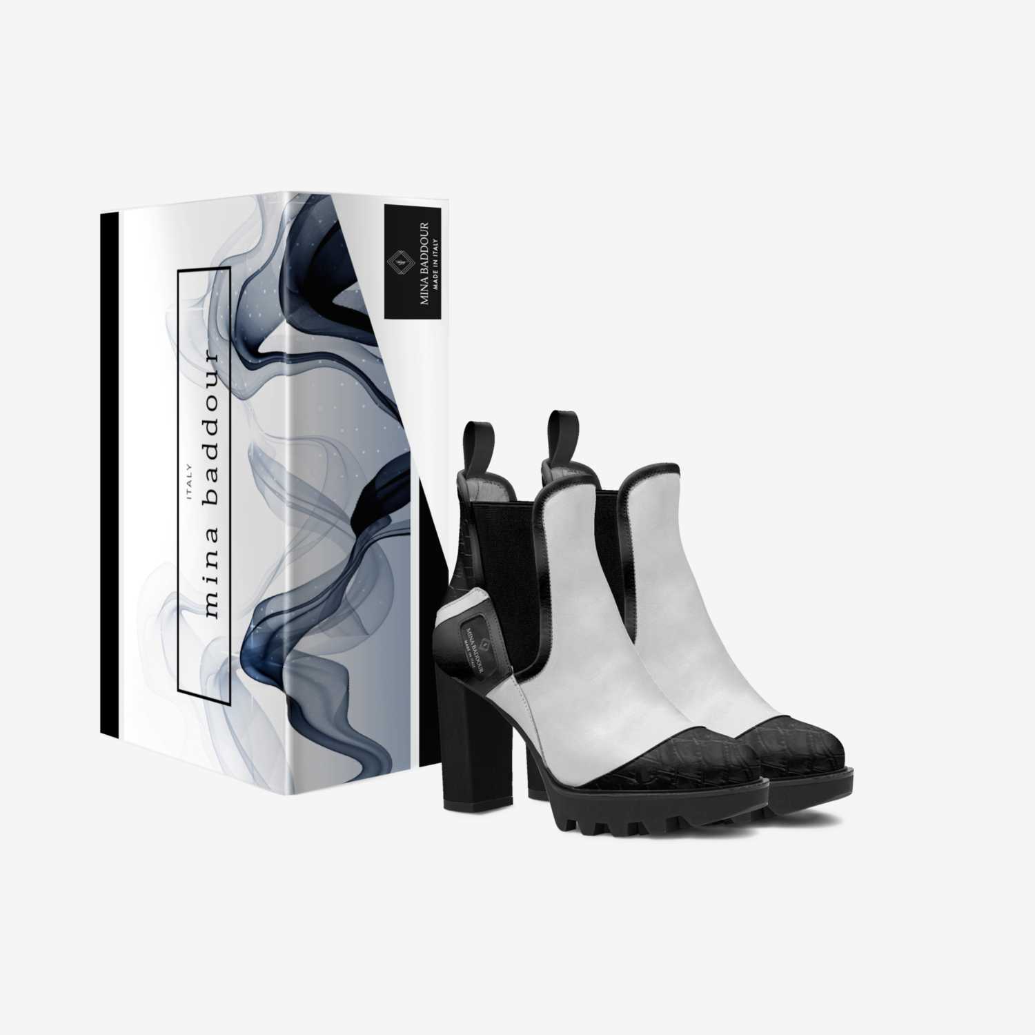 Piano Keys custom made in Italy shoes by Cali Girl | Box view