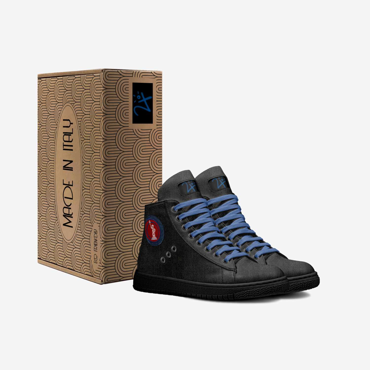 Liquid Laced custom made in Italy shoes by Double Ontendre | Box view