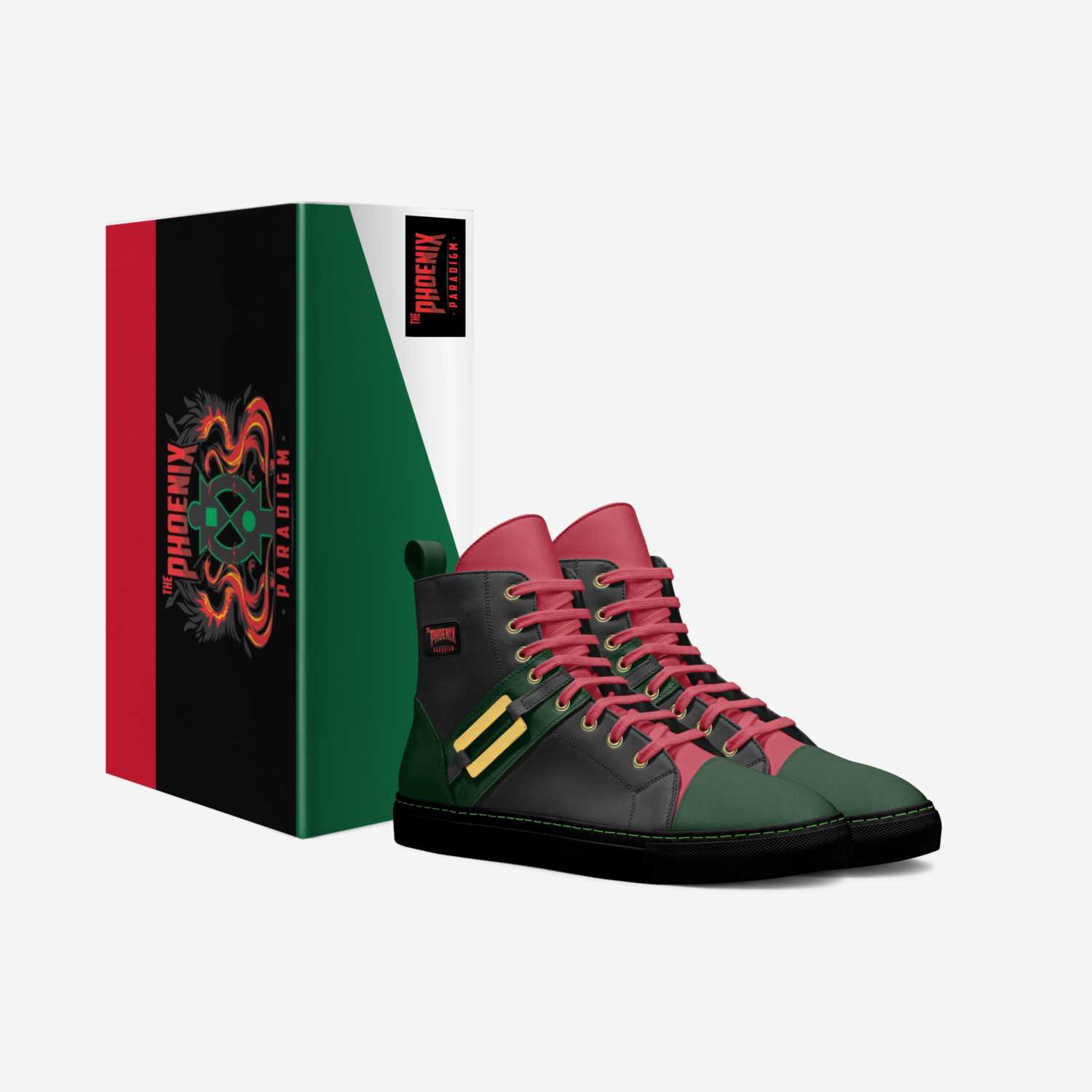 Garveyite custom made in Italy shoes by The Phoenix Paradigm | Box view