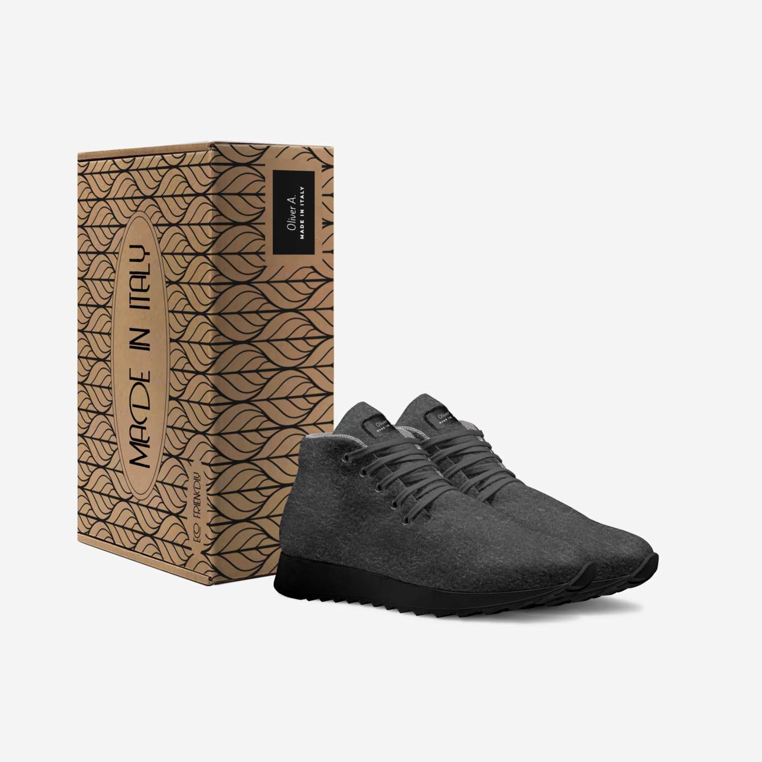 Oliver A. custom made in Italy shoes by Ángel Olivera | Box view