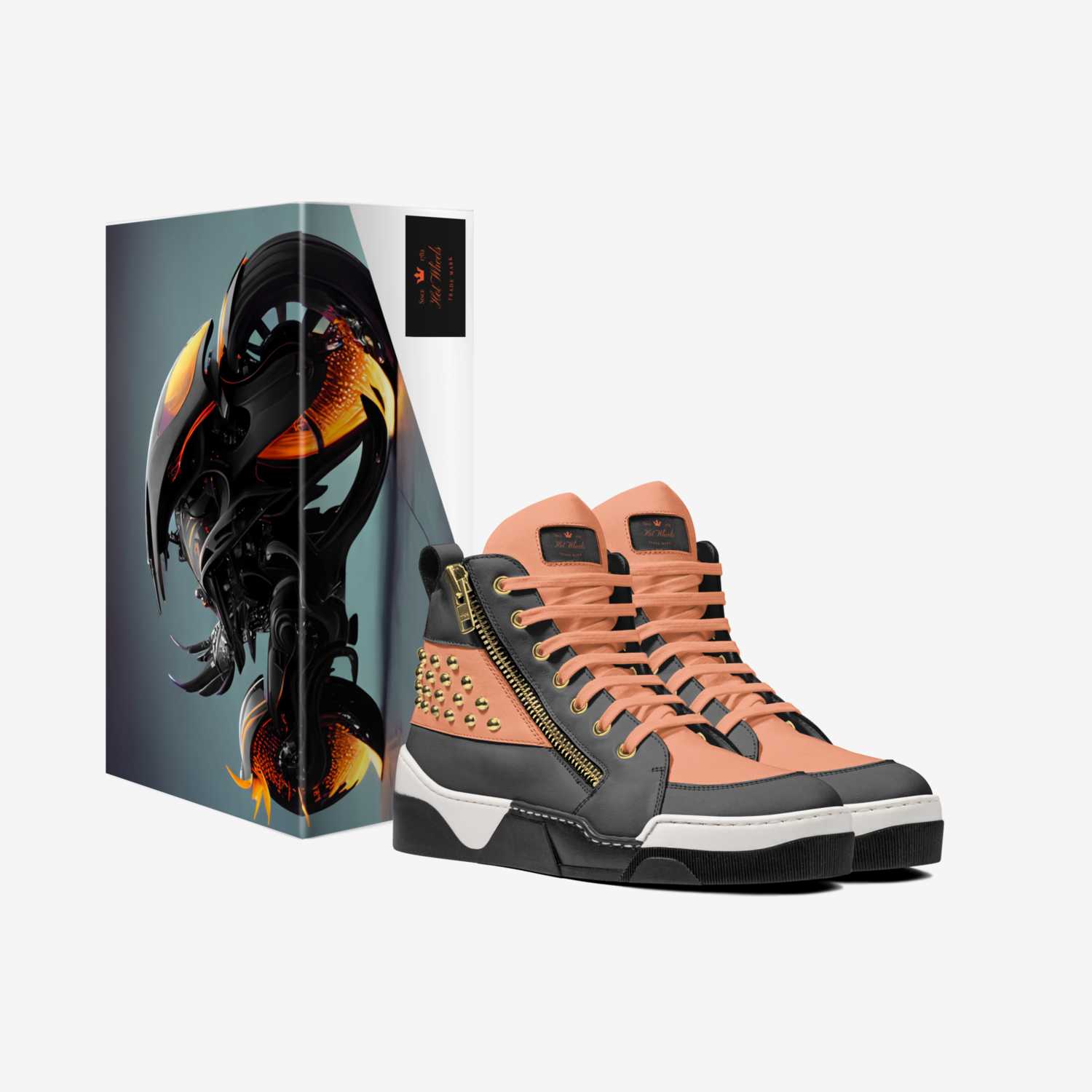 Hot Wheels custom made in Italy shoes by Amira Bady | Box view
