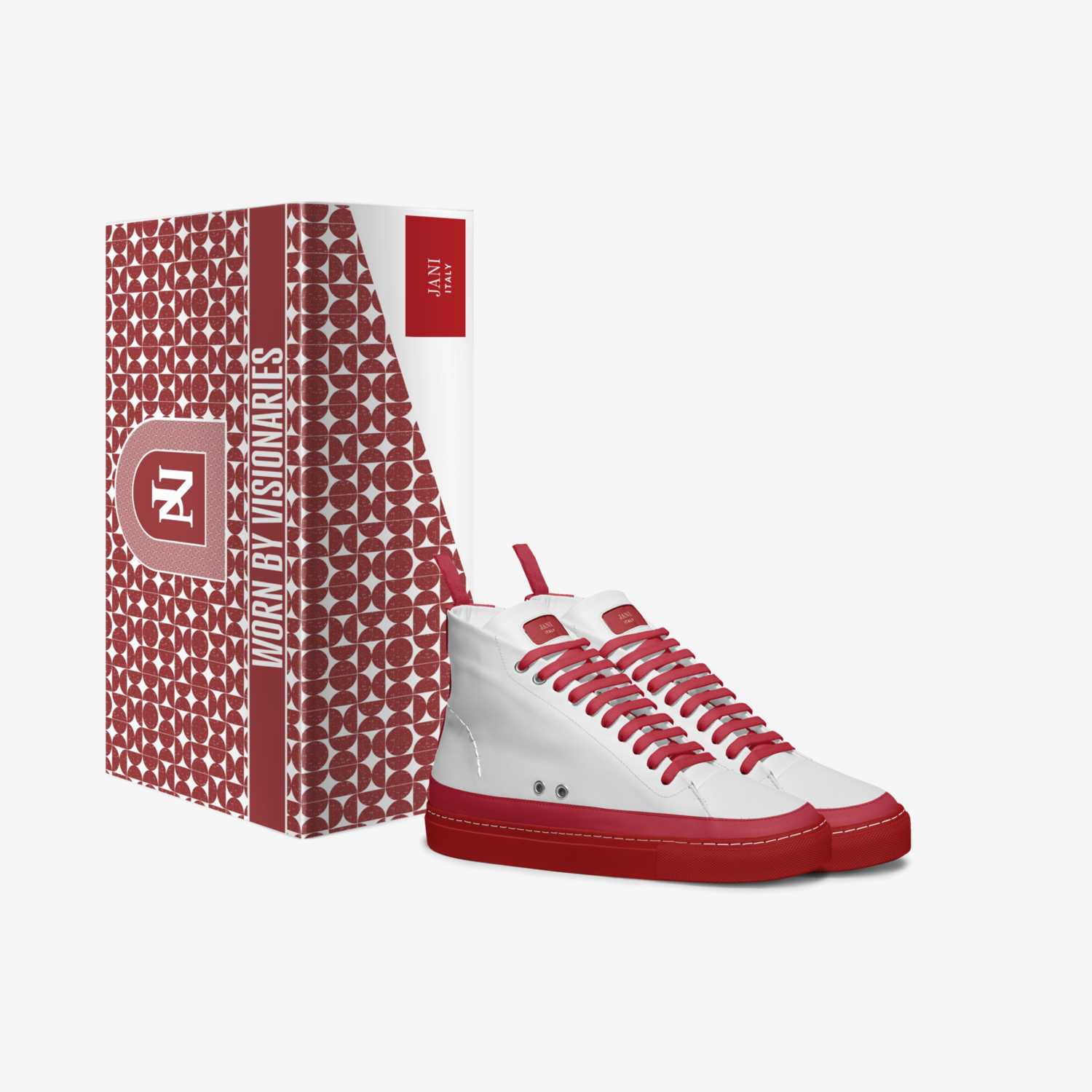 Palm tree custom made in Italy shoes by Aubalet Jani | Box view
