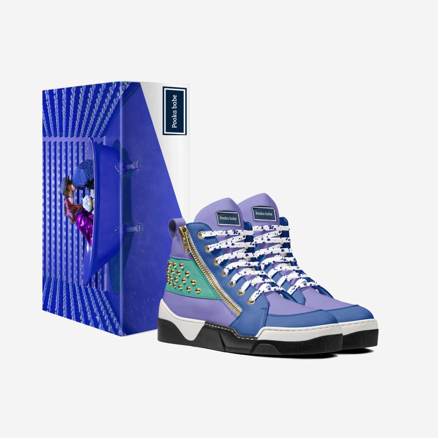 Pooka babe custom made in Italy shoes by Cassandra Morgan | Box view