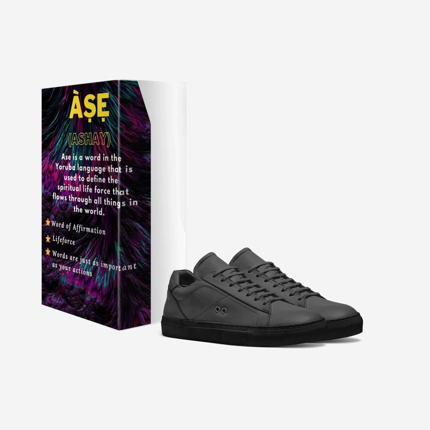 Pitch Black custom made in Italy shoes by Tim Karim Sr. | Box view