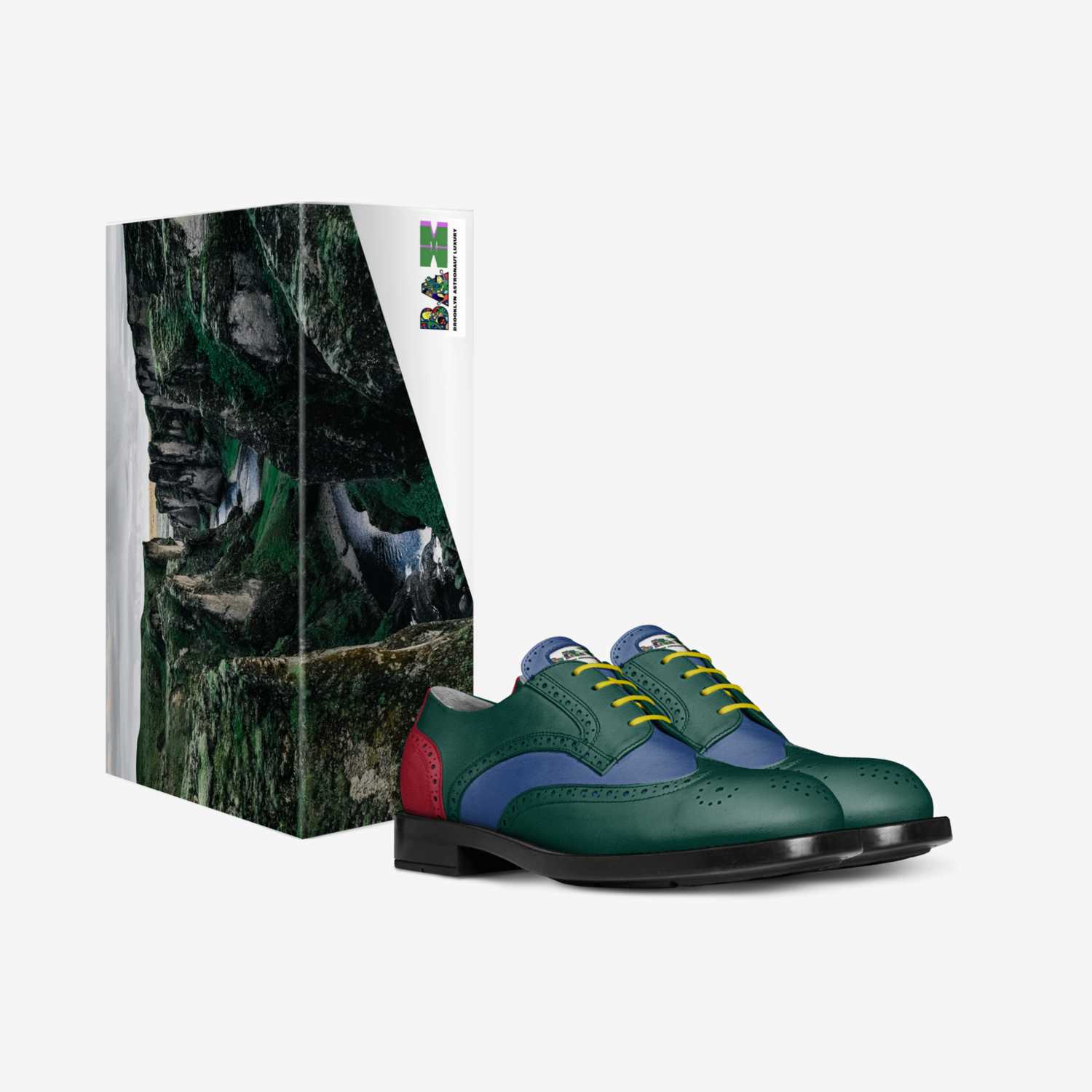 Planet Earth custom made in Italy shoes by Jermain Smith | Box view