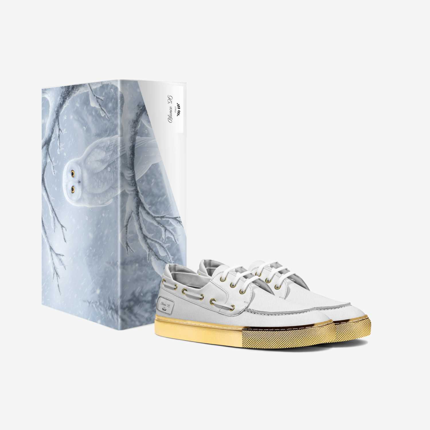 Blanco '26 custom made in Italy shoes by Terrence Degree | Box view