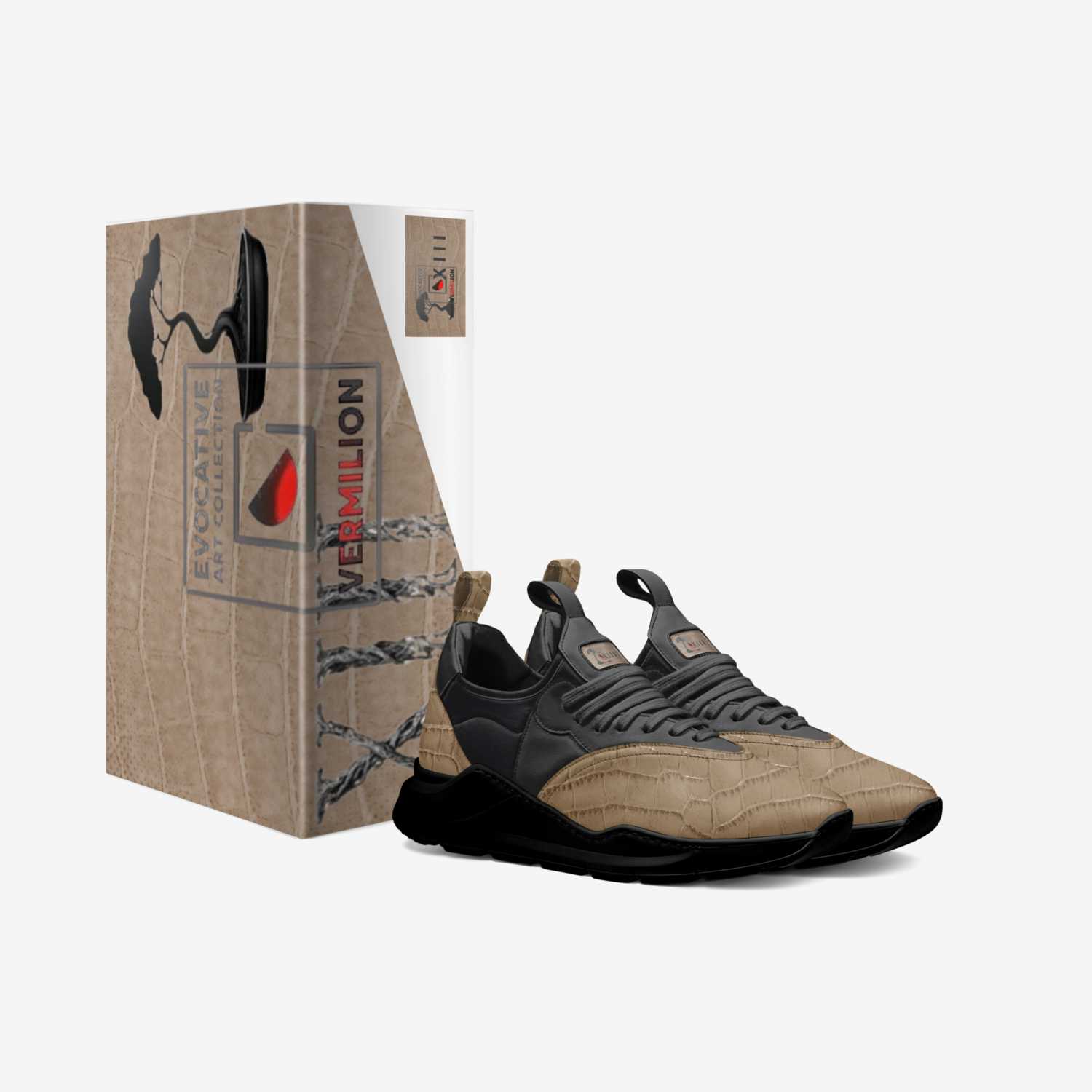 X I I I  custom made in Italy shoes by Vermilion Evocative Art Collection | Box view