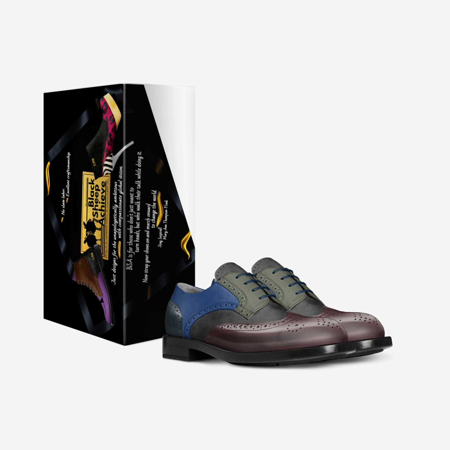 Joshua custom made in Italy shoes by Mary Ann Thompson-frenk | Box view