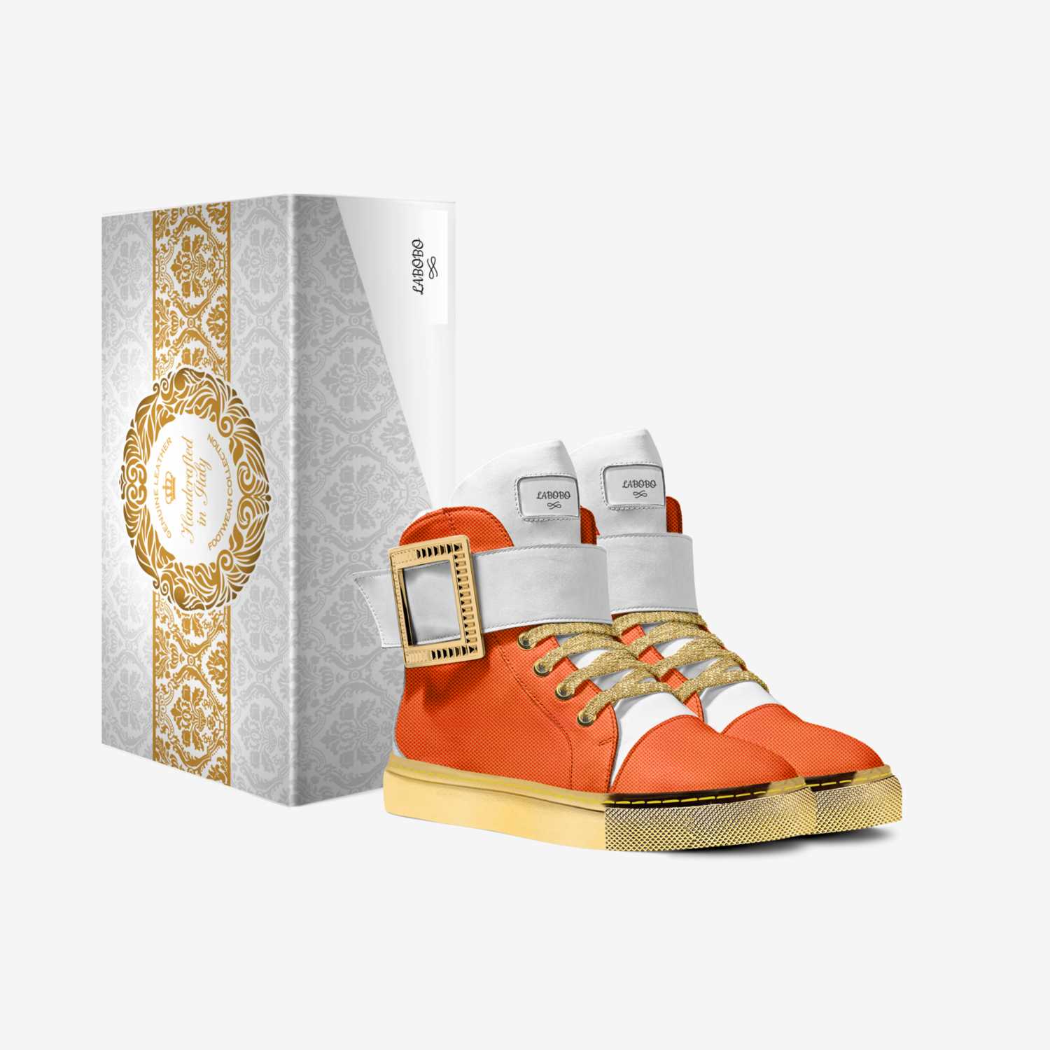 LABOBO custom made in Italy shoes by Delali Agyekum | Box view