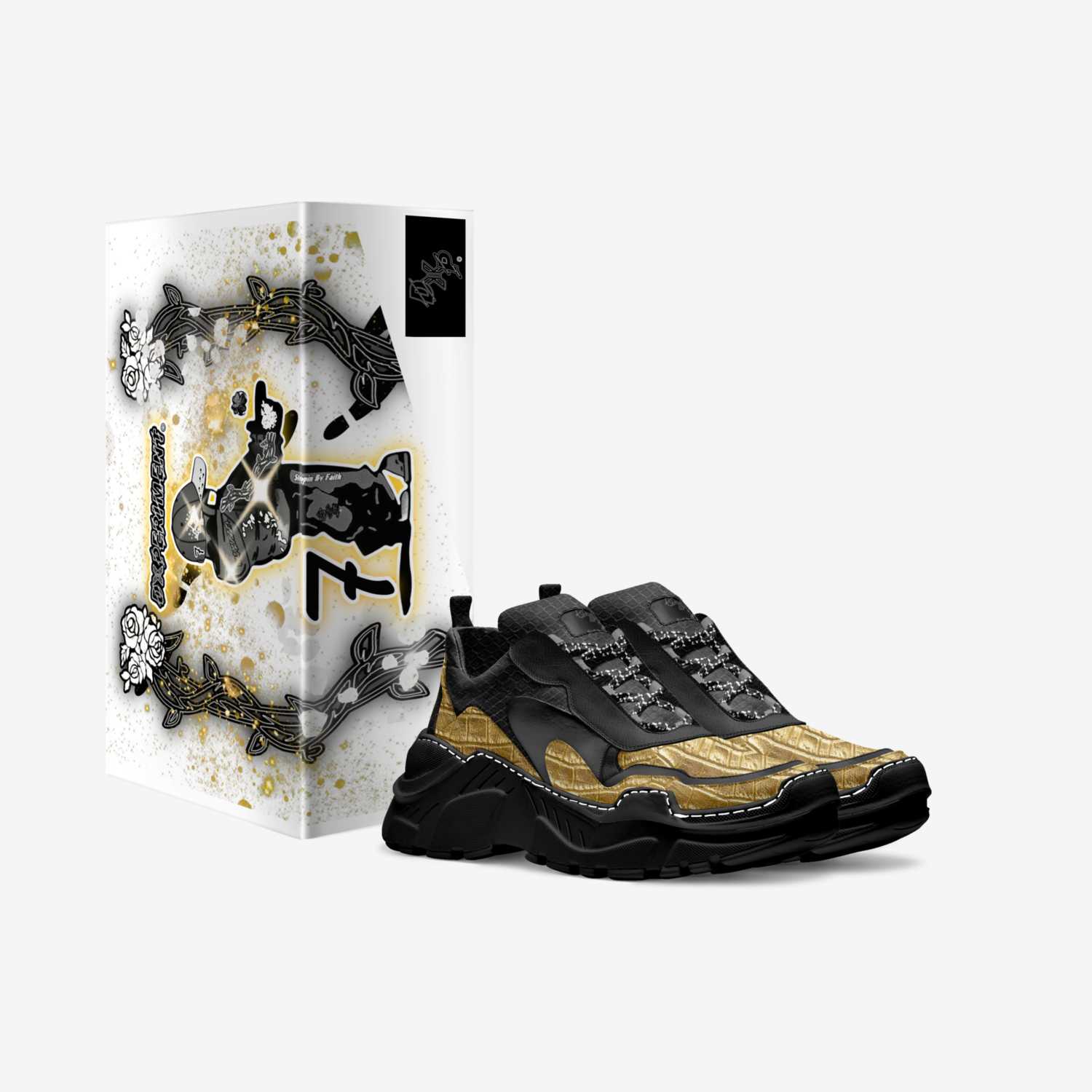 DXP 7 custom made in Italy shoes by Daivon Davis | Box view