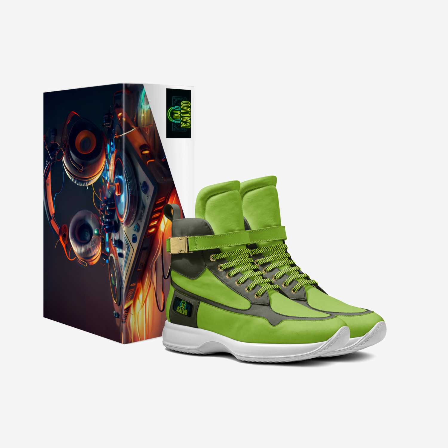 DJ Kalvo custom made in Italy shoes by Sergio Ochoa | Box view