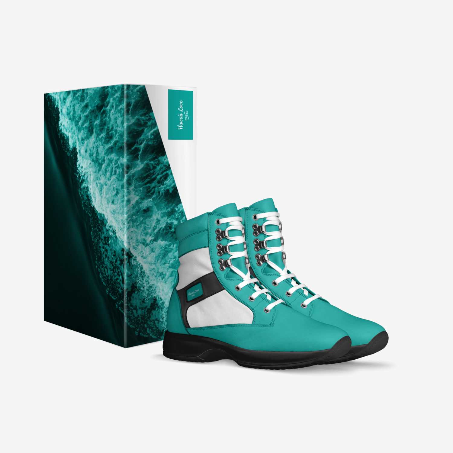 Hawaii Love custom made in Italy shoes by Ava Tobar Librado | Box view