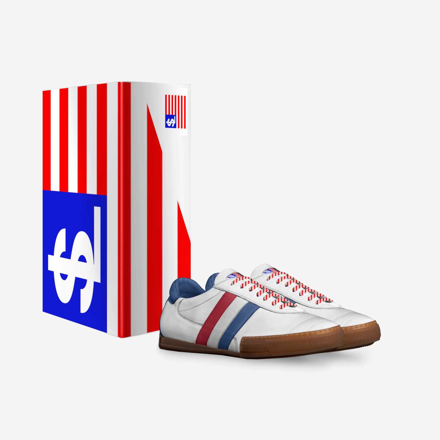 $L All Americans custom made in Italy shoes by Laron Williams | Box view