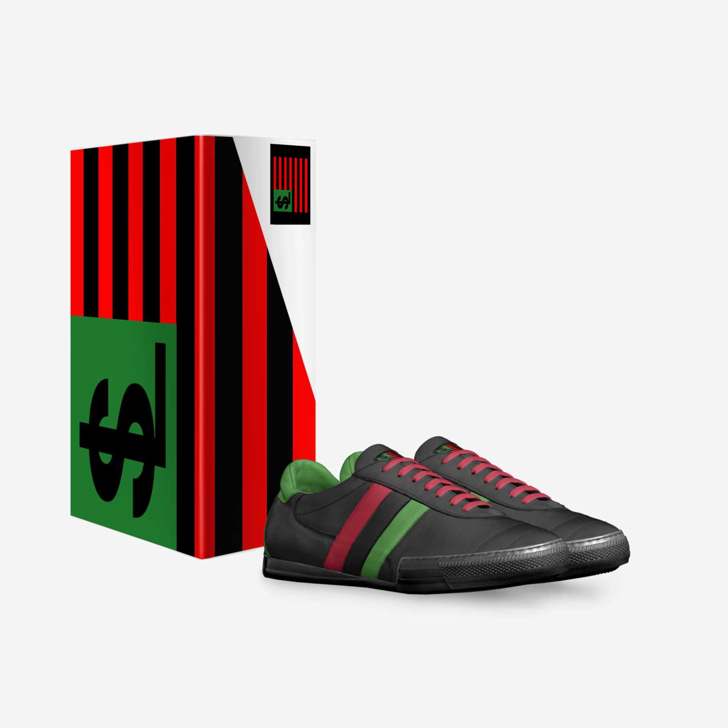 $L Black Americans custom made in Italy shoes by Laron Williams | Box view