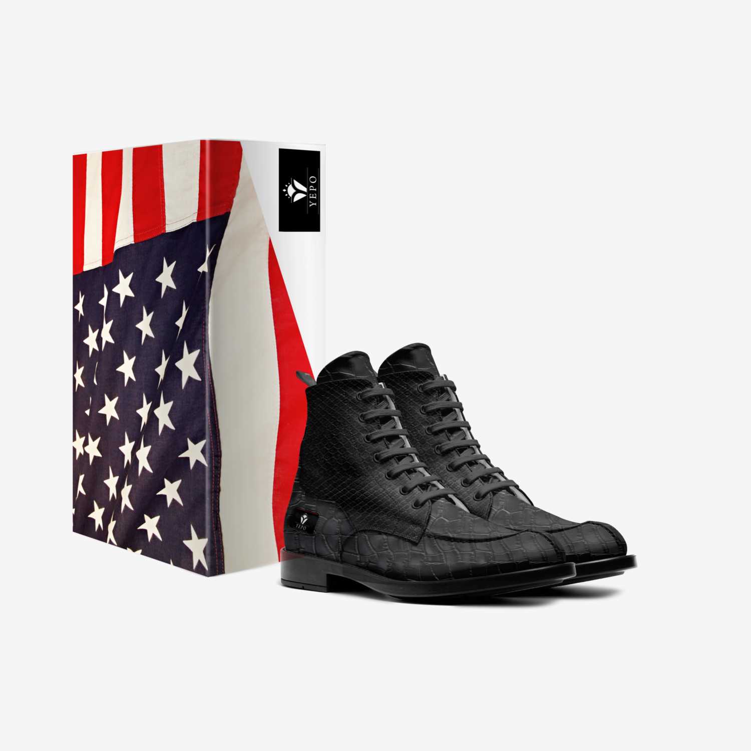 YEPO custom made in Italy shoes by Emmanuel Lukusa | Box view