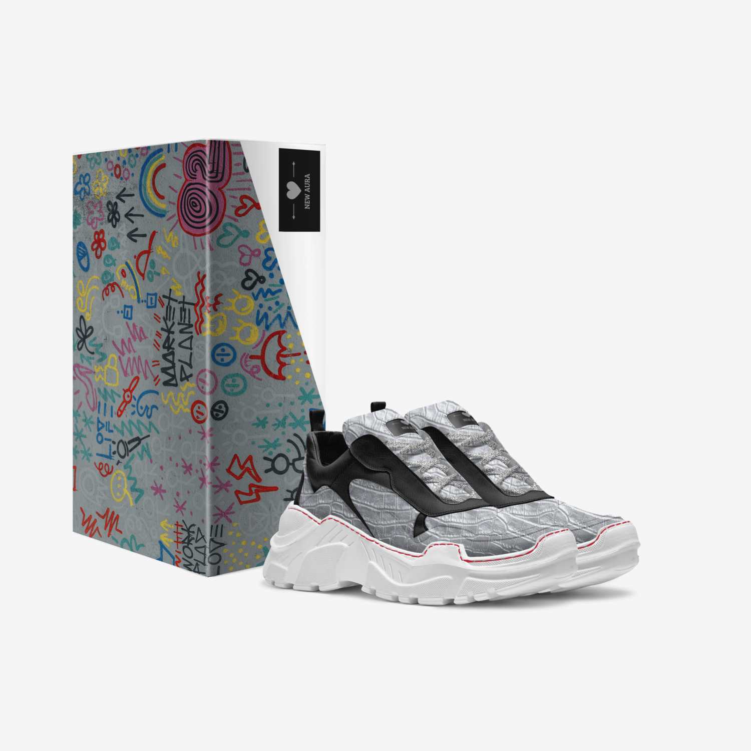 12pm future custom made in Italy shoes by Aura Bambino | Box view