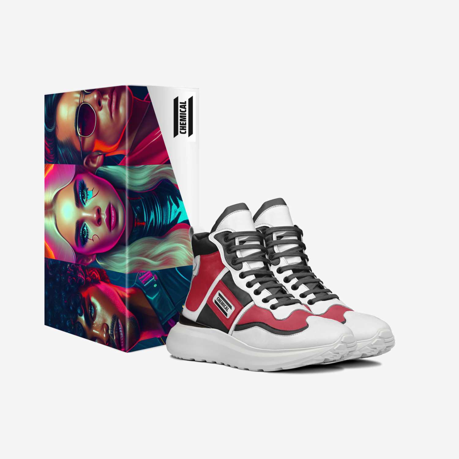 CHEMICAL  custom made in Italy shoes by Dashawn Johnson | Box view