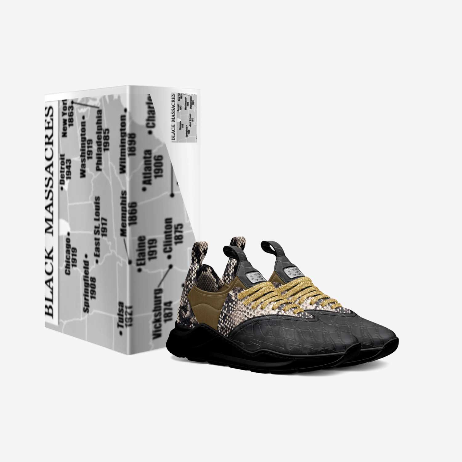 Purged Identity custom made in Italy shoes by James Davis | Box view