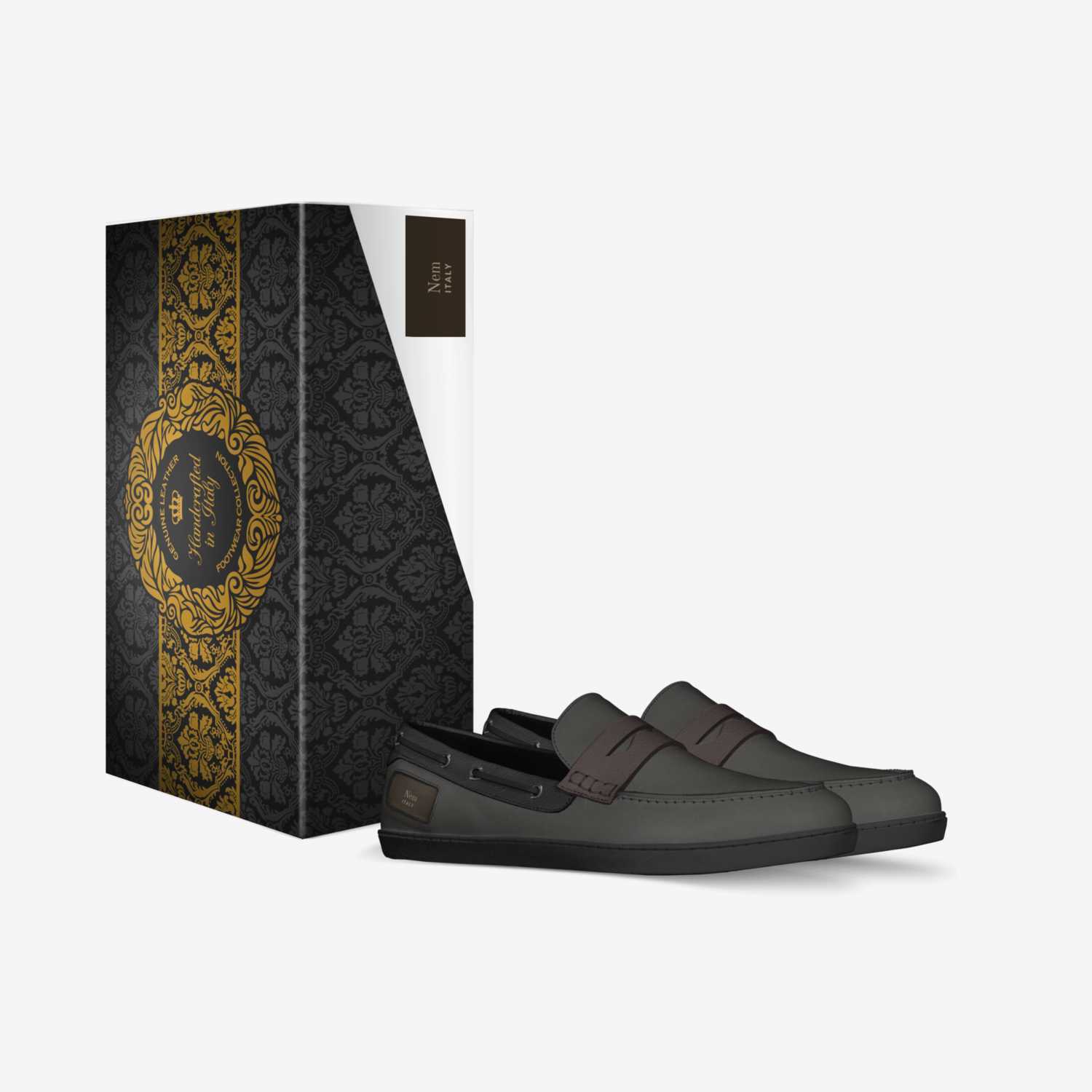 Nem custom made in Italy shoes by Helen Wakefield | Box view