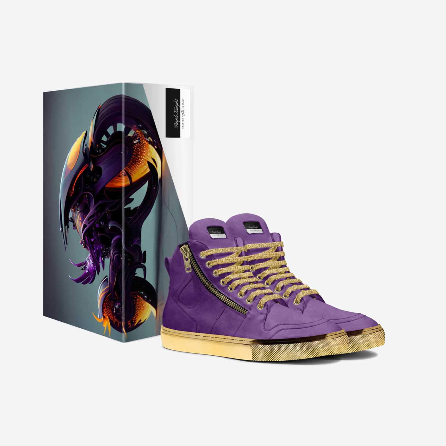 PurpleKnight  custom made in Italy shoes by Thomas Hayes | Box view