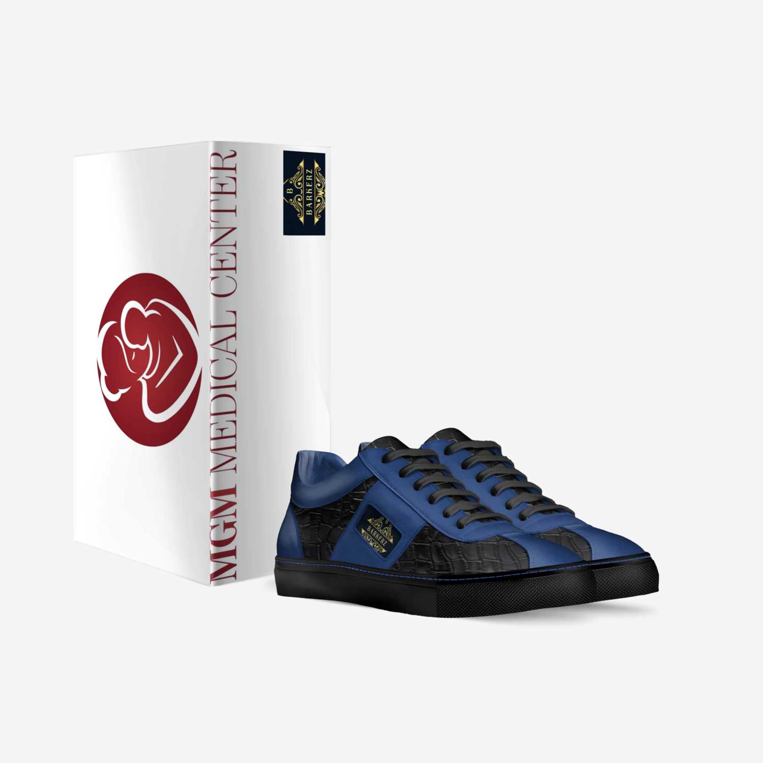 Blessed in Blue custom made in Italy shoes by Tiffany Barker | Box view