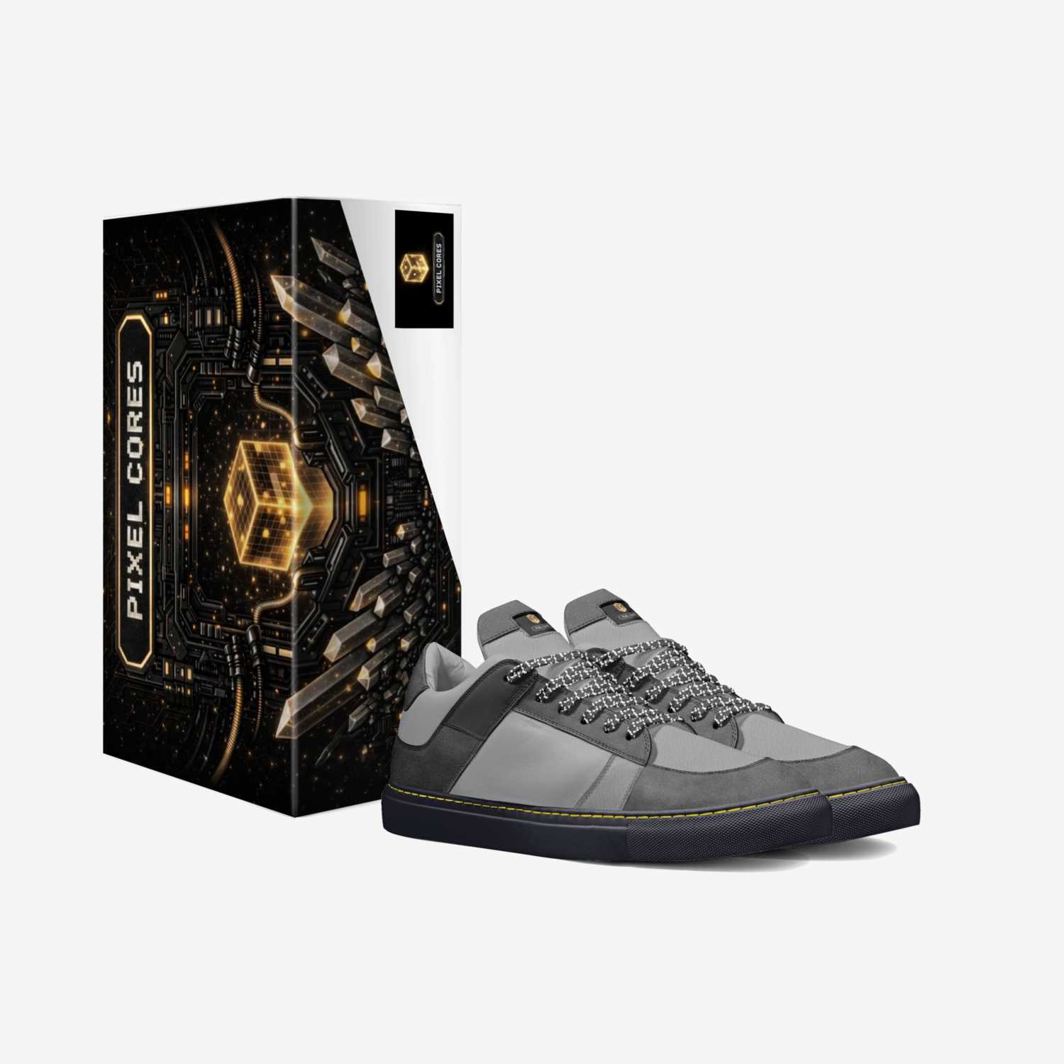 Pixel Cores custom made in Italy shoes by Keith Gustafson | Box view