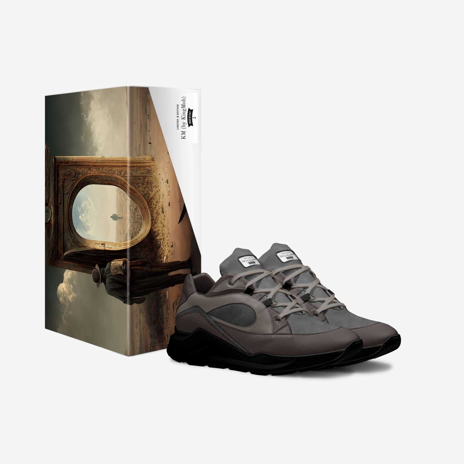 KM (by KingMoh) custom made in Italy shoes by Mahamed Kamar El Deen | Box view
