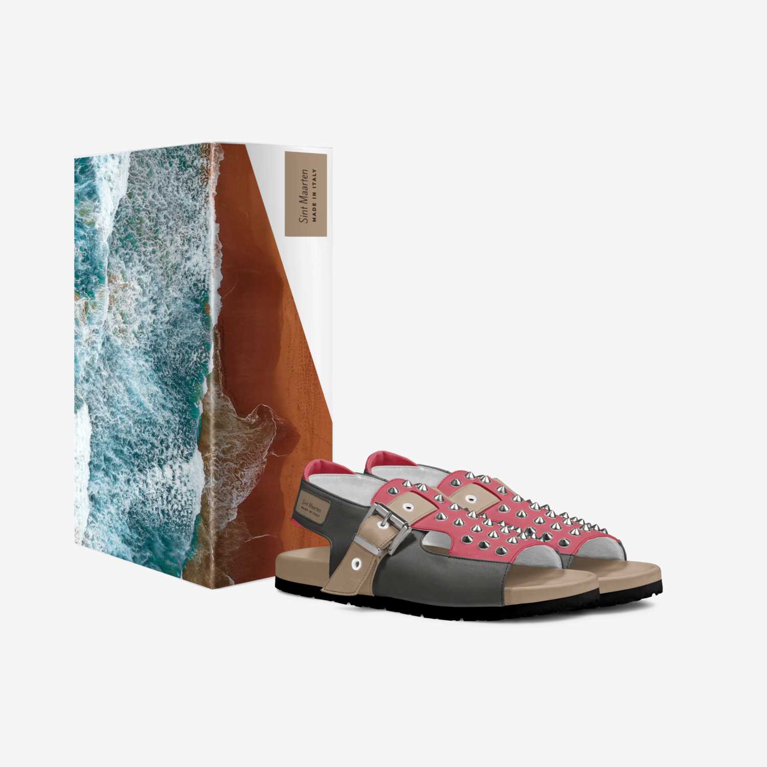 Sint Maarten  custom made in Italy shoes by Vanessa Jackson | Box view