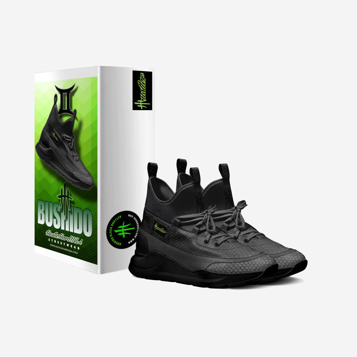HUSTLEHARDUSA  custom made in Italy shoes by Roger Casanova | Box view